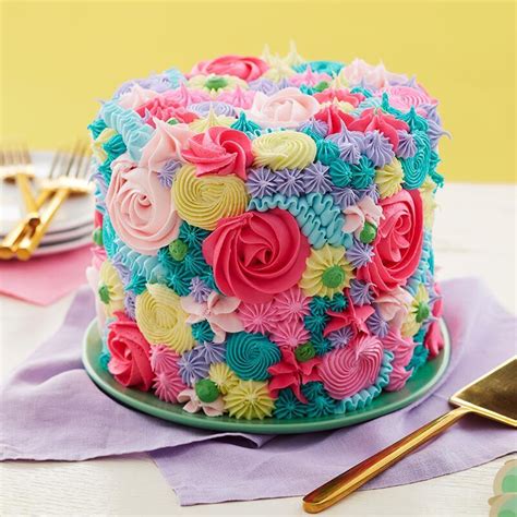Floral Spring Cake Recipe Spring Cake Cake Decorating Techniques