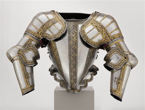Gold Etched Armor Crafted By Jacob Halder English Late 1500s From