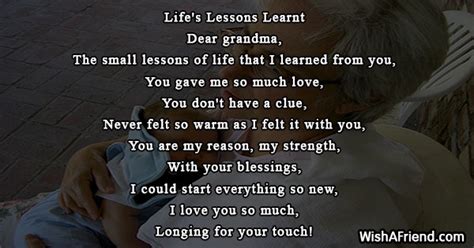 Poems About Life Lessons Learned