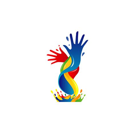 Hand Colorful Paint Logo 660309 Download Free Vectors Clipart