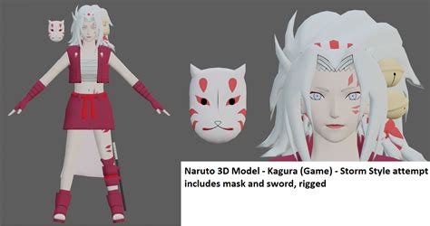 Naruto 3d Model Revamp Kagura Constorm Style By Chakrawarrior2012