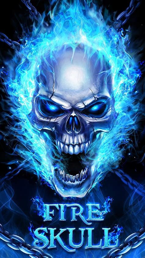 Blue Fire Skull Wallpapers Top Free Blue Fire Skull Backgrounds 104