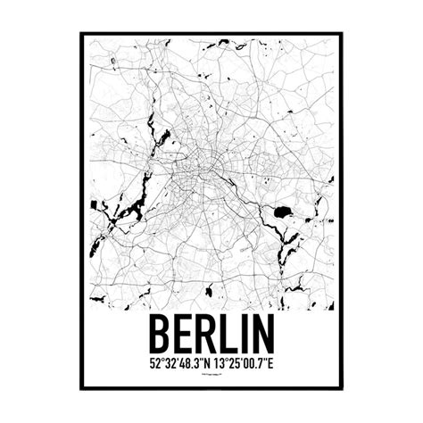 Map Berlin Poster Find Your Posters At Wallstars Online Shop Today