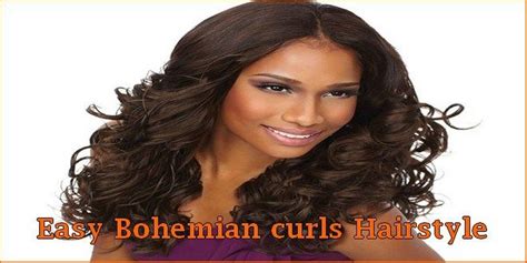 Easy Bohemian Curls Hairstyle Stylish For Casual Wear