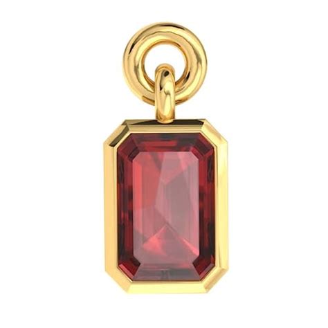 Belinda Jewelz Thick Gold Plated Octagon Charms For Necklace Over Sterling Silver Colorful