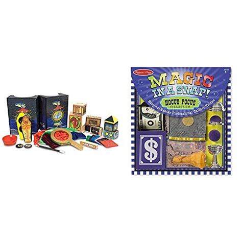 Melissa And Doug Deluxe Wood Magic Set 10 Tricks Age 8 And Magic In A Snap