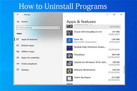 How To Uninstall Programs On Windows 10 Here Are Methods Minitool