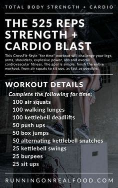 Crossfit Style Total Body Strength And Cardio Workout Crossfit Workouts Cardio Workout