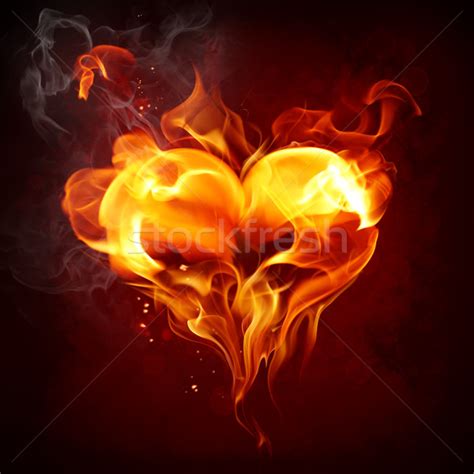 Flaming Heart Stock Photo © Misha 141486 Stockfresh