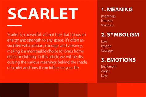 10 Meanings Of Color Scarlet Symbolizes Excitement And Confidence
