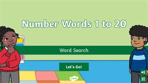 Number Words 20 To 100 Interactive Word Search