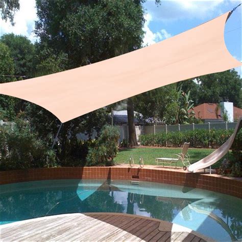 4x3m Sun Shade Sail Awning Canopy Waterproof Uv Block Sunscreen Garden
