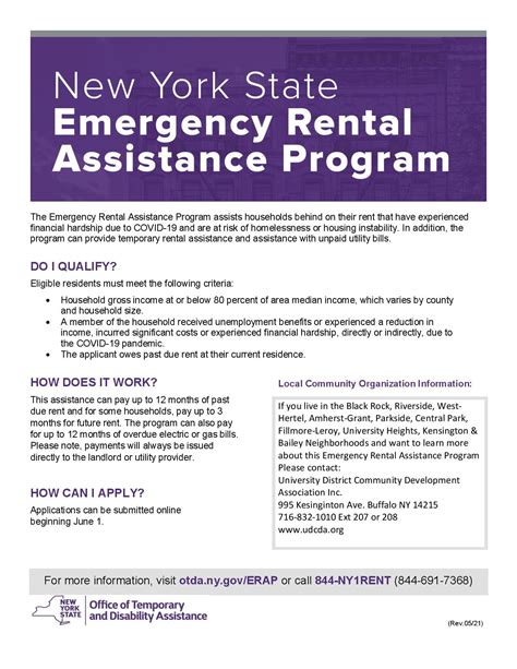 Nys Emergency Rental Assistance Program University District Community