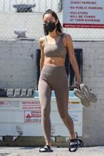 Cara Santana Sexy Flaunts Her Toned Body In Santa Monica AZNude