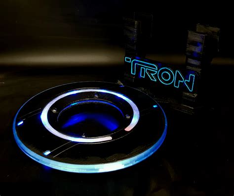 3d File Tron Legacy Identity Disc Tron Light Disk Thematic Display
