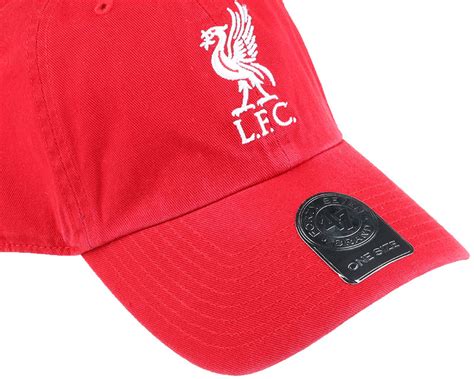 Liverpool Fc Liverbird Clean Up Red Adjustable 47 Brand Caps