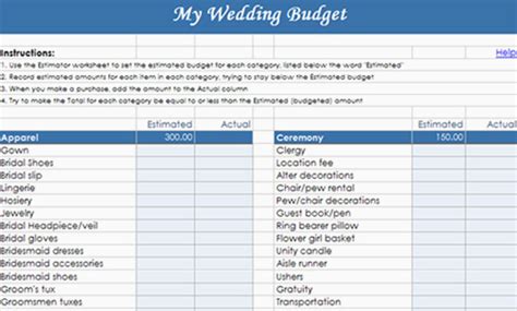 budget spreadsheet pertaining  destination wedding budget