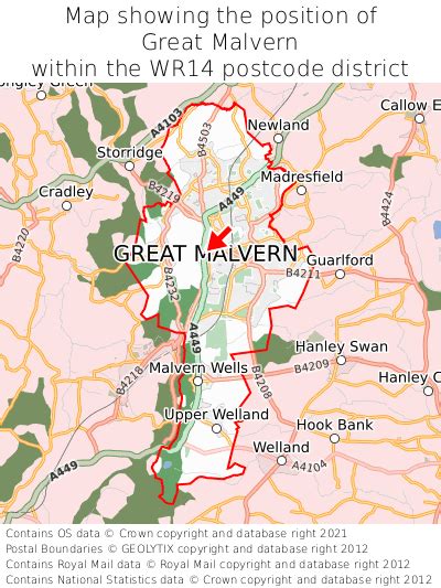 Where Is Great Malvern Great Malvern On A Map