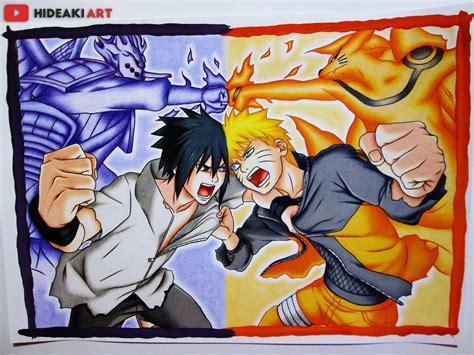 Naruto Vs Sasuke Final Battle Naruto Shippuuden By Hideakiartreal On