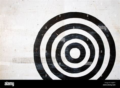 Black And White Bullseye Target Stock Photo Alamy