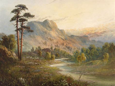 Antiques Atlas Frank Hider River Landscape Oil Painting C1918