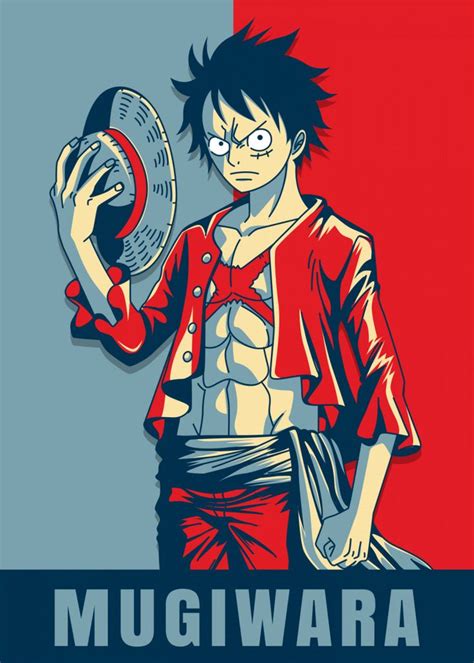 Monkey D Luffy Metal Poster Print Introv Art Displate In 2021