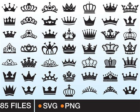 Princess Tiara Svg King Crown Queen Crown Svg File For Etsy