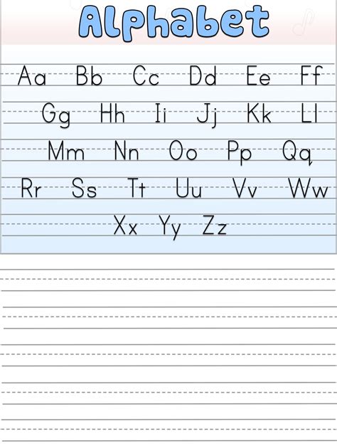 Alphabet Writing Exercise Alphabet Writing Practice Alphabet Writing