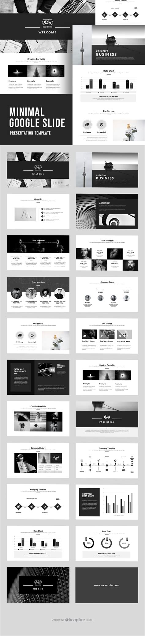 Free Minimalist Google Slides Templates
