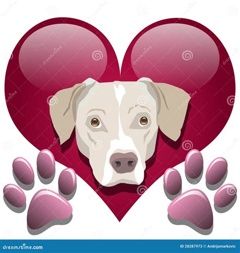 Amor Para Los Perros Ilustración Del Vector Ilustración De Pista 28287973