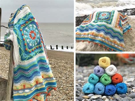 Submitted 8 days ago by crochetmelovely. Crochet Beach Coastal Blanket Free Pattern | Crotchet ...