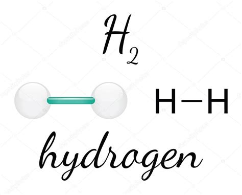 H2 Hydrogen Molecule — Stock Vector © Mariashmitt 91528472