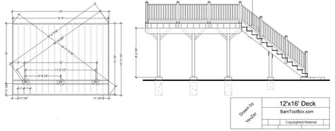 Free 12 X 16 Deck Plan And Maintenance Home Improvementer
