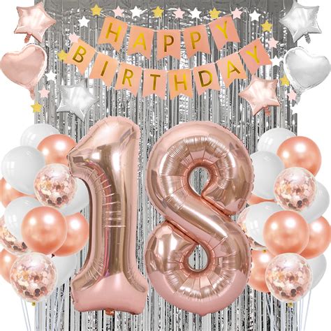 Buy 18th Birthday Decorations For Girls 18 Birthday Decorations For