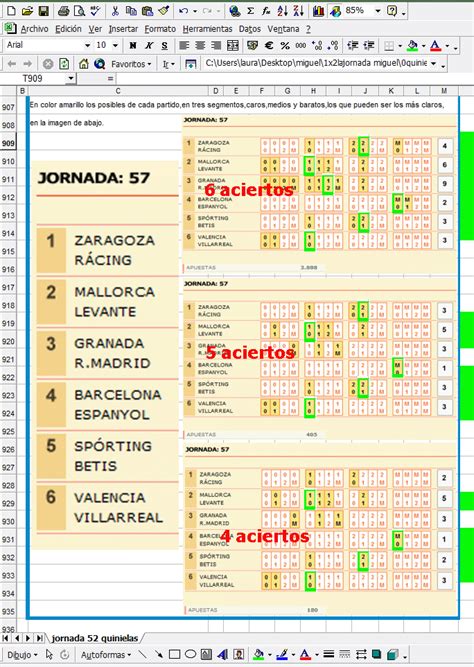 Jugamos un total de 21870 euros. 1X2 La Jornada: Quinigol,propuestas jornada 57,domingo 6-5 ...