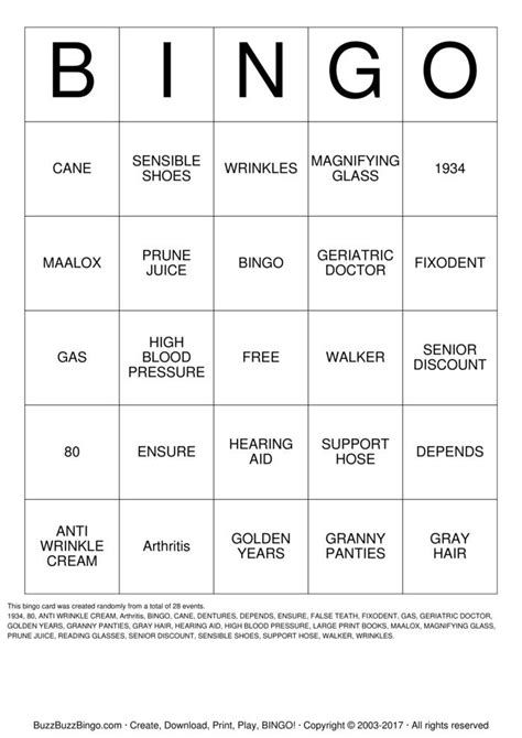 Happy 80th Birthday Bingo Cards To Download Print And