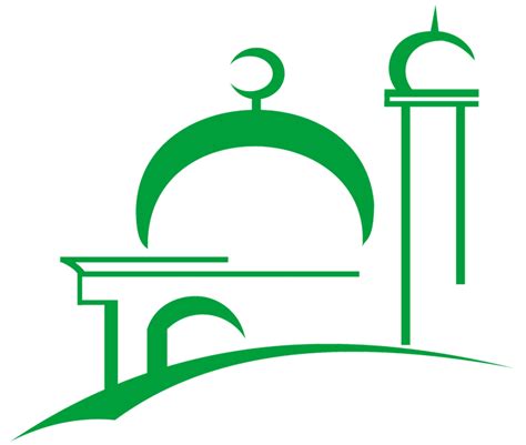 Mushola Logo Masjid Hitam Putih - Nusagates