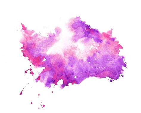 Fondo De Textura De Mancha De Acuarela Púrpura De Pintor De Mano