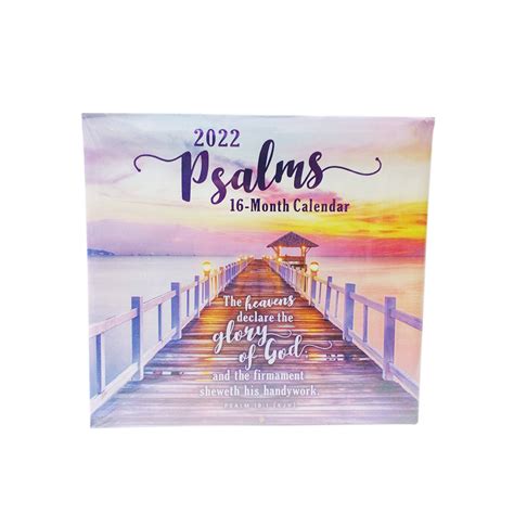 Calendario Cristiano 16 Meses 2022 Psalms 11 In X 12 In Libreria Moderna