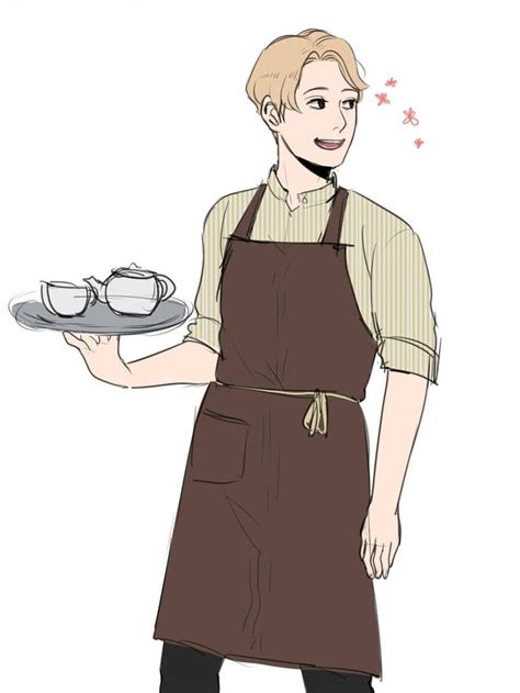 Cute Waiter By Azuriota Character Design Character Art Drawing