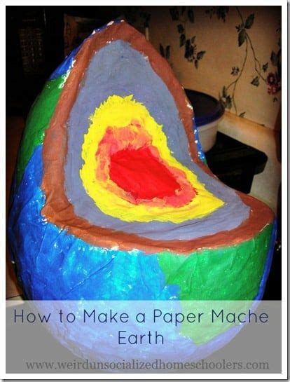 How To Make A Paper Mache Earth Model Weird Unsocialized