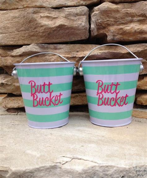 White buckets with black lettering. Best 35 Diy Outdoor ashtray - Home, Family, Style and Art Ideas