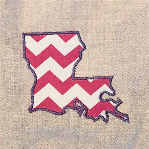Louisiana Appliqué And Embroidery Design In 7 Styles And Sizes Buy