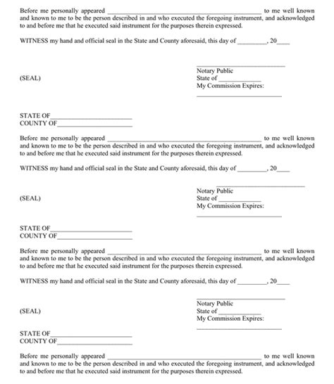 Notary Agreement Template Pdf Template