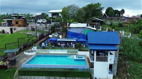 Aerial View Of P Brothers Mountain View Resort Lanise Claveria