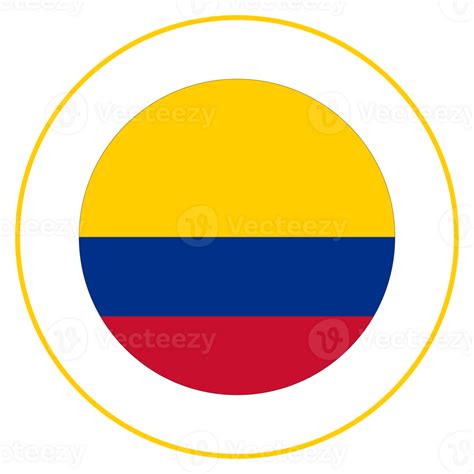 Flag Of Colombia In Design Shape Colombia Flag 25862651 Png