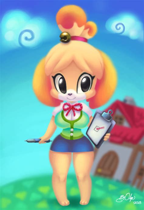 Isabelle By Profoundartist D6iwc4h Isabelle Animal Crossing Fan Art