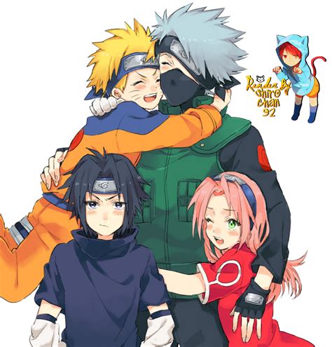 Render Team Kakashi Sasuke Sakura Naruto By Shirochan On Deviantart