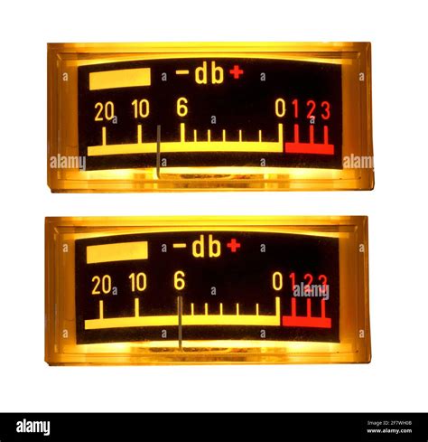 Set Of Two Vintage Vu Meter Used In Vintage Audio Gear Like Tape