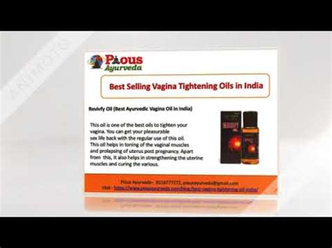 Best Vagina Tightening Oils In India YouTube
